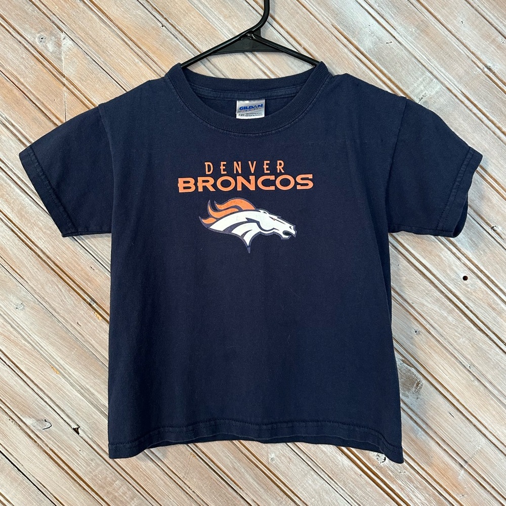 Denver Broncos Kids Navy & Orange NFL Logo Sports Football